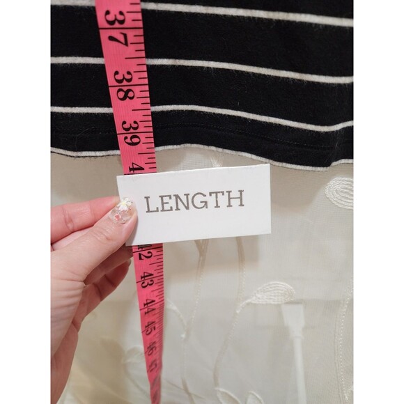 Old Navy Womens Black Medium Maxi Skirt Classic Striped High Waist Stretchy Fall - Picture 11 of 16